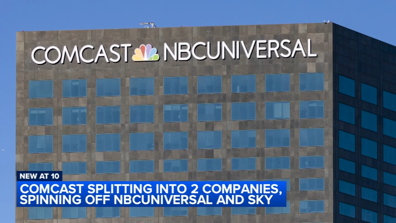 Comcast plans to split into two public companies by spinning off NBCUniversal and Sky
