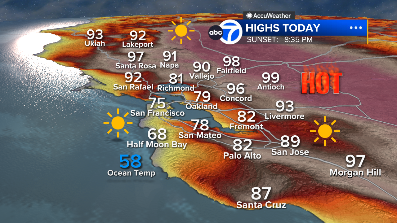 AccuWeather Forecast: Another warm-to-hot afternoon with lower humidity