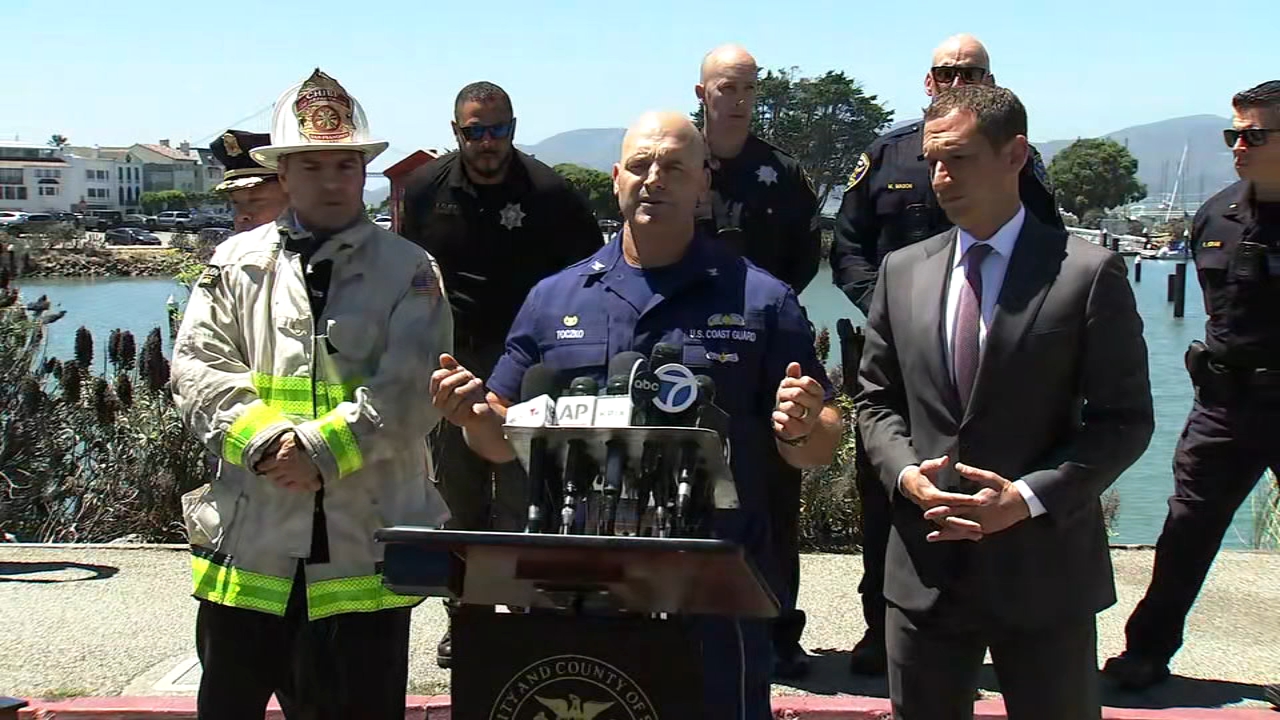 Crews will suspend search for 3 missing this evening after deadly SF Bay boat sinking: officials
