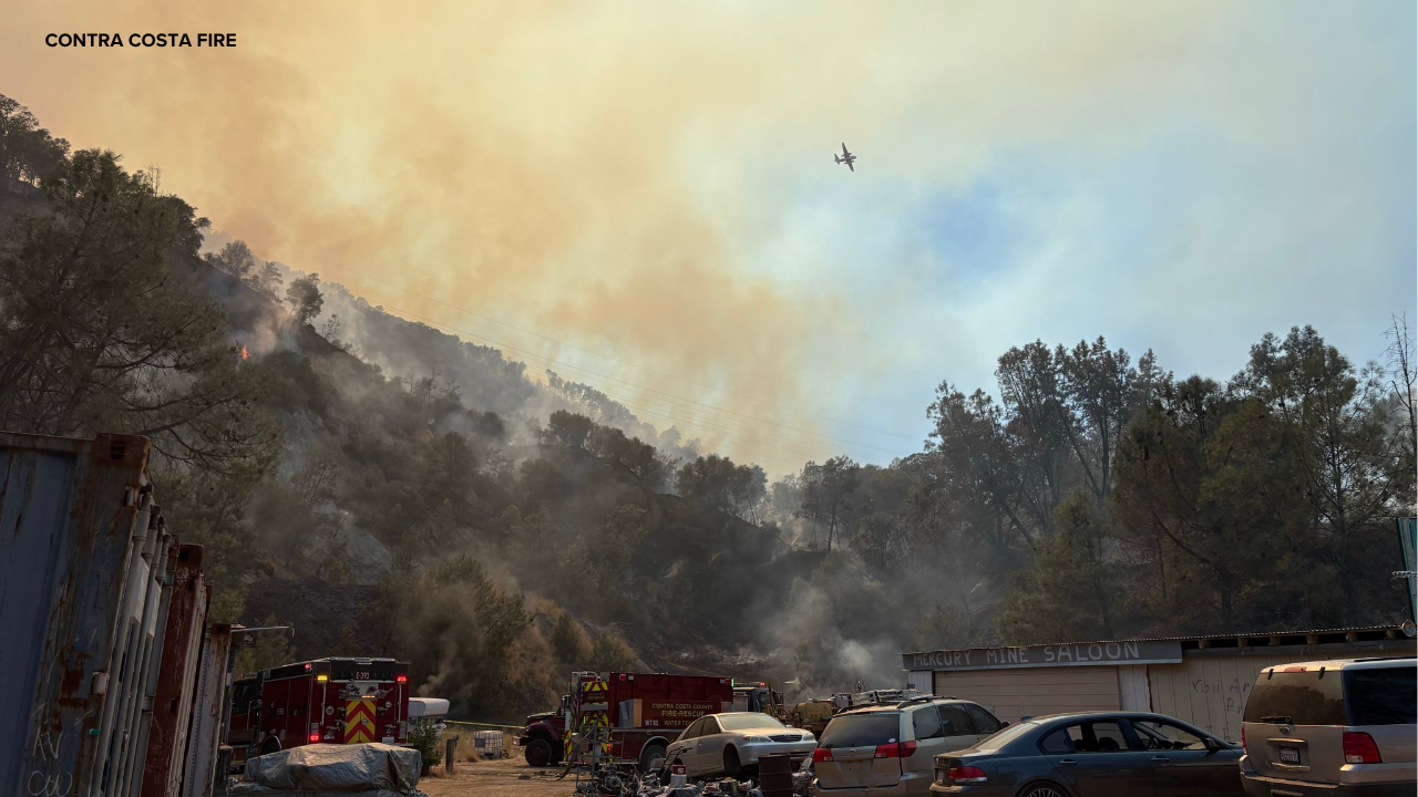 Evacuation warning issued as crews battle 4-alarm vegetation fire near Mt. Diablo