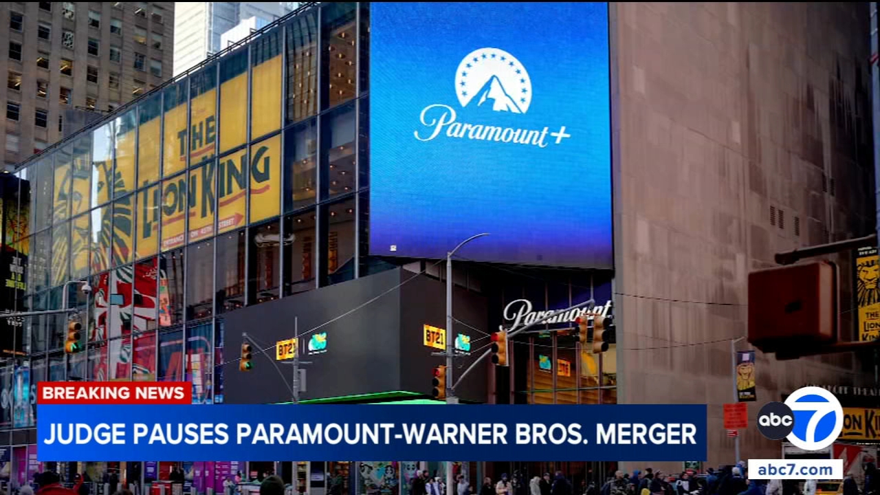 Judge says Paramount and Warner must halt merger for at least 2 weeks, granting states' request