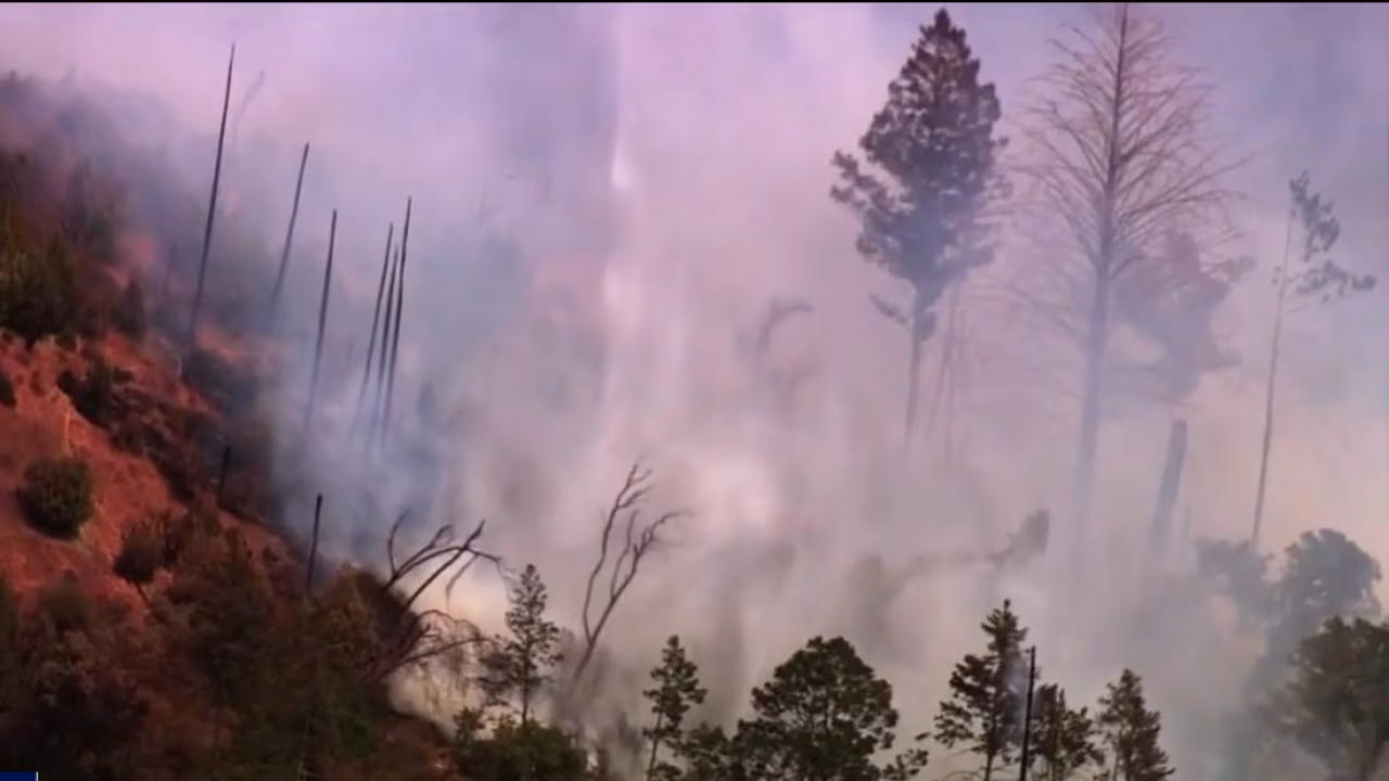 Wildfire burns near Santa Rosa