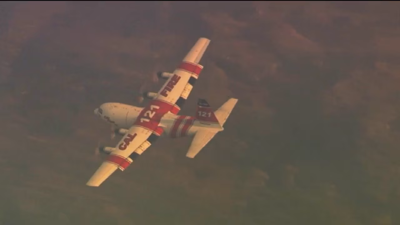 Brush fire burning near Clayton